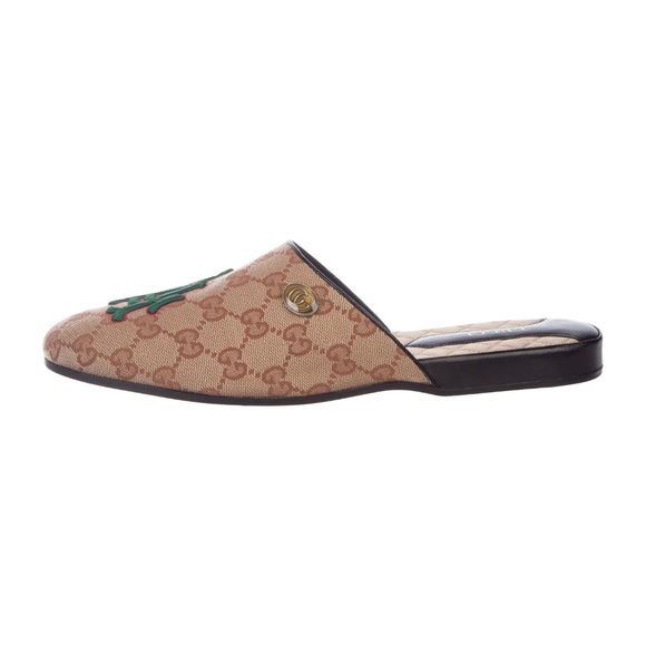 GUCCI LA Flamel Mules MLB Collab LA Dodgers - Picture 7 of 8